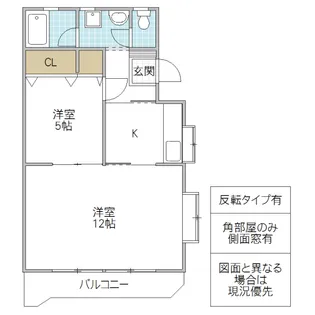 大塚公園マンション I【2階】の間取り