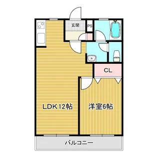 YKハイツ高丸【2階】の間取り