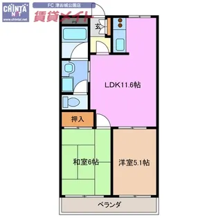 Sunrise21【3階】の間取り