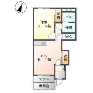 メゾネット・タンポポ【1階】の間取り