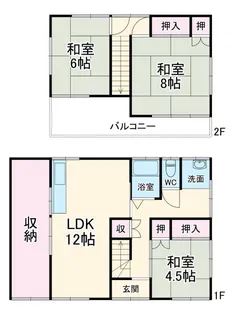 埼玉県北足立郡伊奈町大字小室【一戸建】の間取り