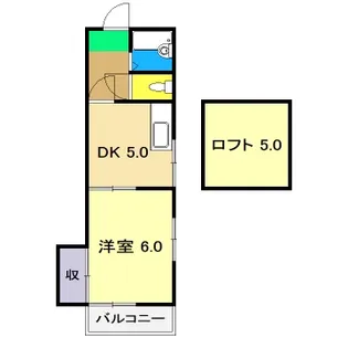 ハイツサンバード【4階】の間取り