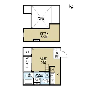 1Rの間取り画像