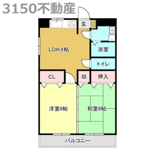 岐阜県岐阜市芋島4【マンション】の間取り