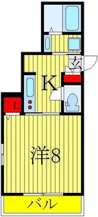 1Kの間取り画像