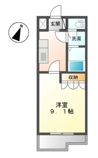 シャトー・中之庄【2階】の間取り