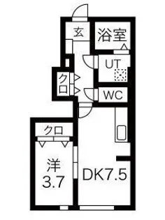 ダイヤモンドヒルズ半田上池【1階】の間取り