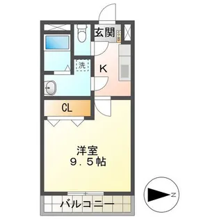 メゾンモンマルトル2【1階】の間取り