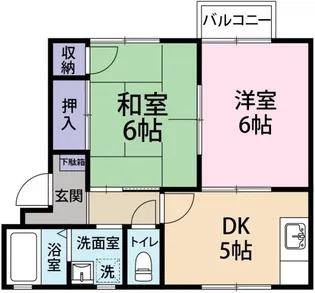 フレグランス船城 A棟【1階】の間取り
