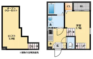 modern palazzo大村litmus【1階】の間取り