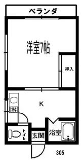 グリーンヒル【3階】の間取り