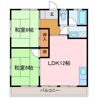 にしごハイツ【2階】の間取り