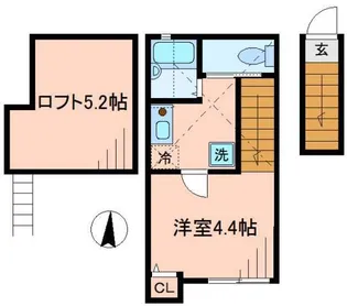 バーミープレイス新小岩【2階】の間取り