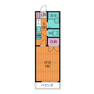 コーポユーミー【2階】の間取り