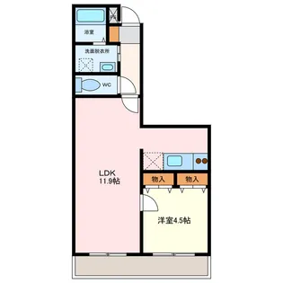 メモアール・ジャルダン【4階】の間取り