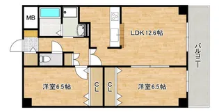 フォンテーヌII【5階】の間取り
