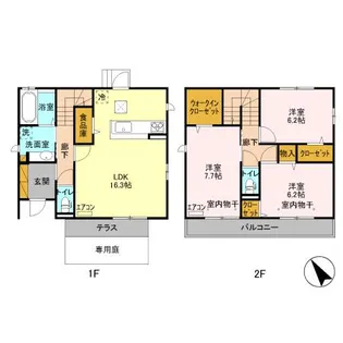 千葉県我孫子市柴崎【一戸建】の間取り
