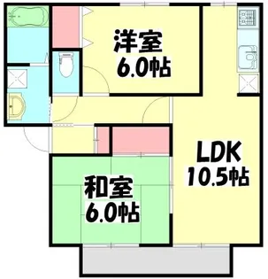 グランドハイツ【2階】の間取り
