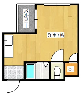 ハウスビューティフルモア【2階】の間取り