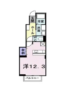 1Rの間取り画像