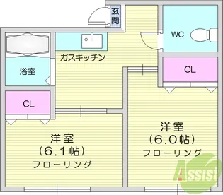 エスポワール南光台【2階】の間取り
