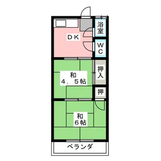 マンション郷【1階】の間取り