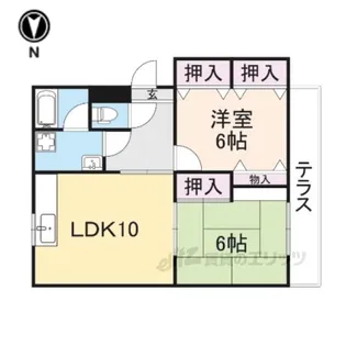 東英ハイツ弐番館【1階】の間取り