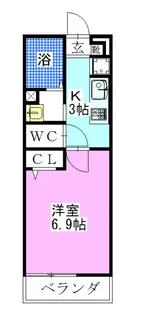リブリシュシュセッテセブン【3階】の間取り