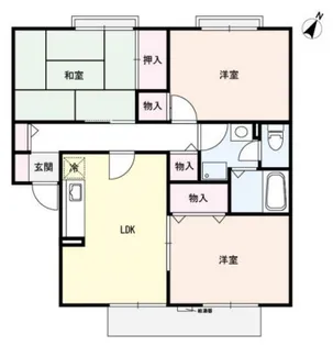 セジュール小西【2階】の間取り