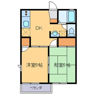ブランパルファン B【2階】の間取り