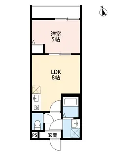 Crecia岩槻 B棟【1階】の間取り