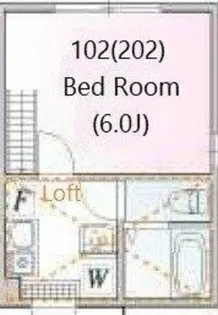 アザーレ・キュリオス読売ランド前A【2階】の間取り