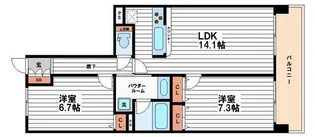 ディオレ備後町【3階】の間取り