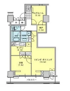 東京都江東区東雲1【マンション】の間取り