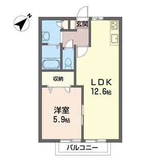 シャーメゾン糸山【2階】の間取り