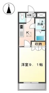 ウォーカーヒル(WALKER HILL)【1階】の間取り