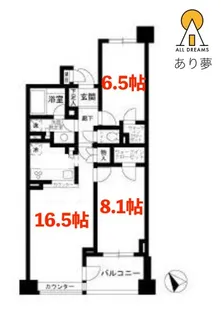 グランブリエ横濱山下公園【3階】の間取り
