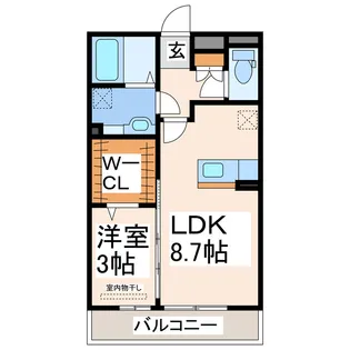 シェラール【2階】の間取り