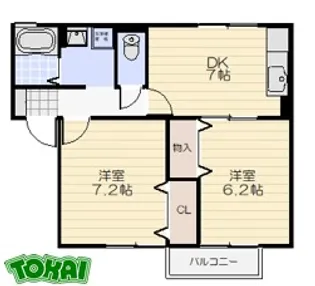 ピュアハウス B棟【2階】の間取り