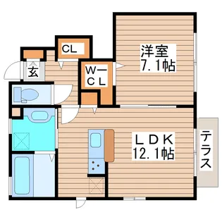 Tree・Top A【1階】の間取り