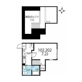 ハーミットクラブハウス上末吉【1階】の間取り