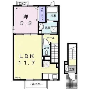 岐阜県安八郡神戸町大字神戸【アパート】の間取り