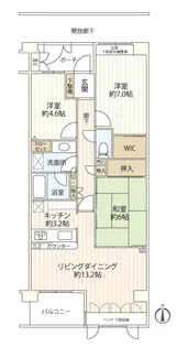 神奈川県横浜市戸塚区矢部町【マンション】の間取り