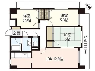 ドミール藤沢【7階】の間取り