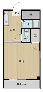 ピース・クラージュB【3階】の間取り