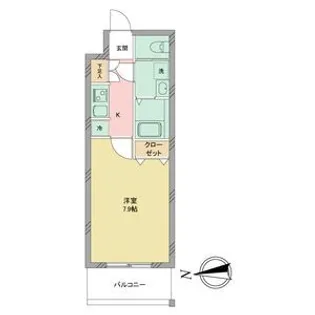 S-RESIDENCE志賀本通【6階】の間取り