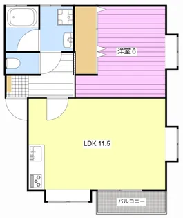 サンフラワーA【1階】の間取り