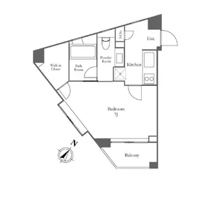 KDXレジデンス麻布仙台坂【2階】の間取り