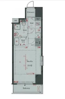アーバイル日本橋小伝馬町【9階】の間取り