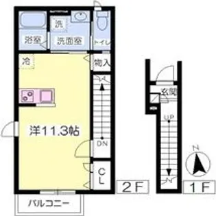 ハウス ルッコラ【2階】の間取り